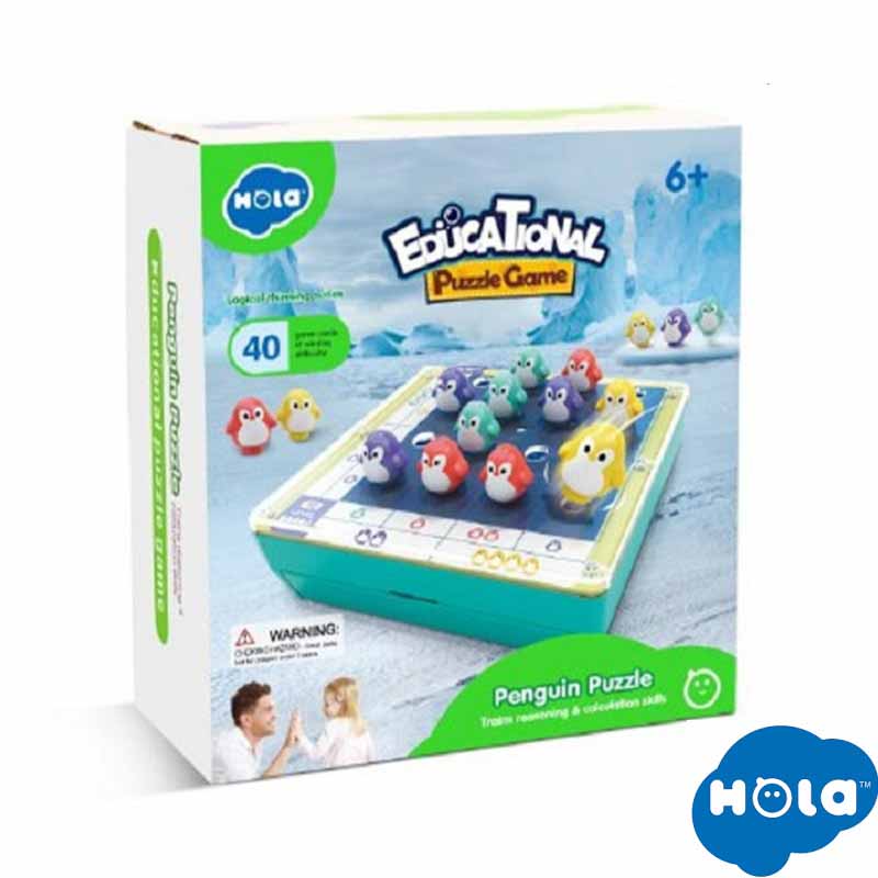 بازی آموزشی و فکری پازل پنگوئن هولا مدل Hola Penguin Puzzle E7986