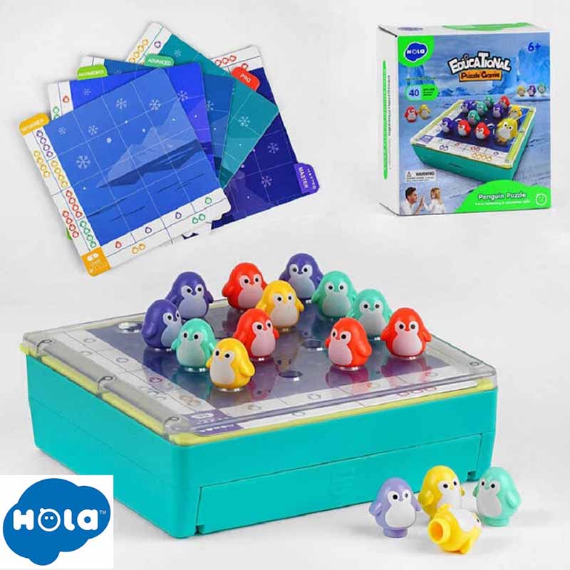 بازی آموزشی و فکری پازل پنگوئن هولا مدل Hola Penguin Puzzle E7986