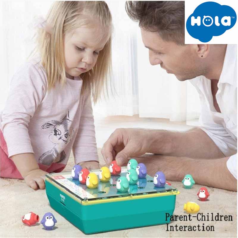 بازی آموزشی و فکری پازل پنگوئن هولا مدل Hola Penguin Puzzle E7986