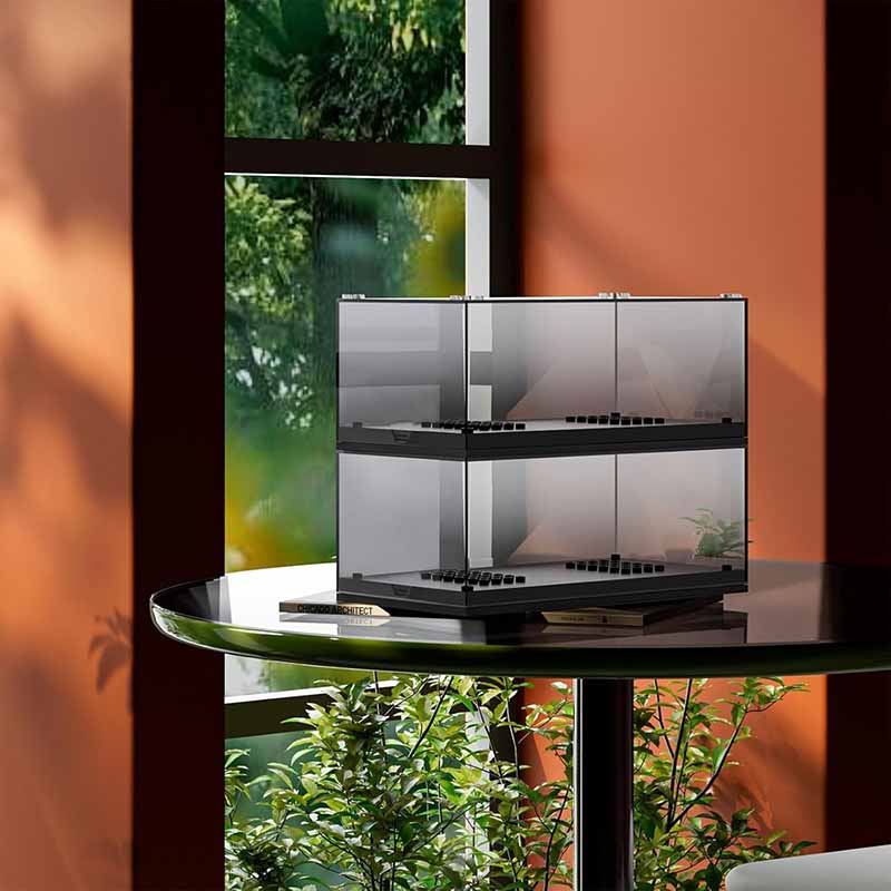 باکس طلقی شفاف نمایش لگو مولدکینگ با نورپردازی مدل Mouldking Lighting Box 27000