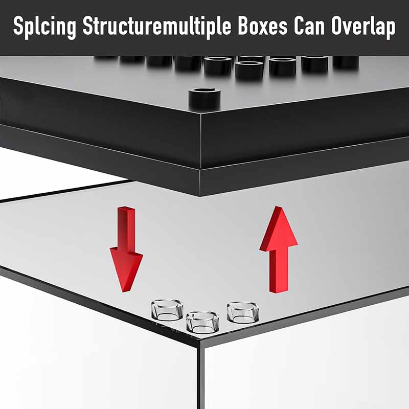 باکس طلقی شفاف نمایش لگو مولدکینگ با نورپردازی مدل Mouldking Lighting Box 27000