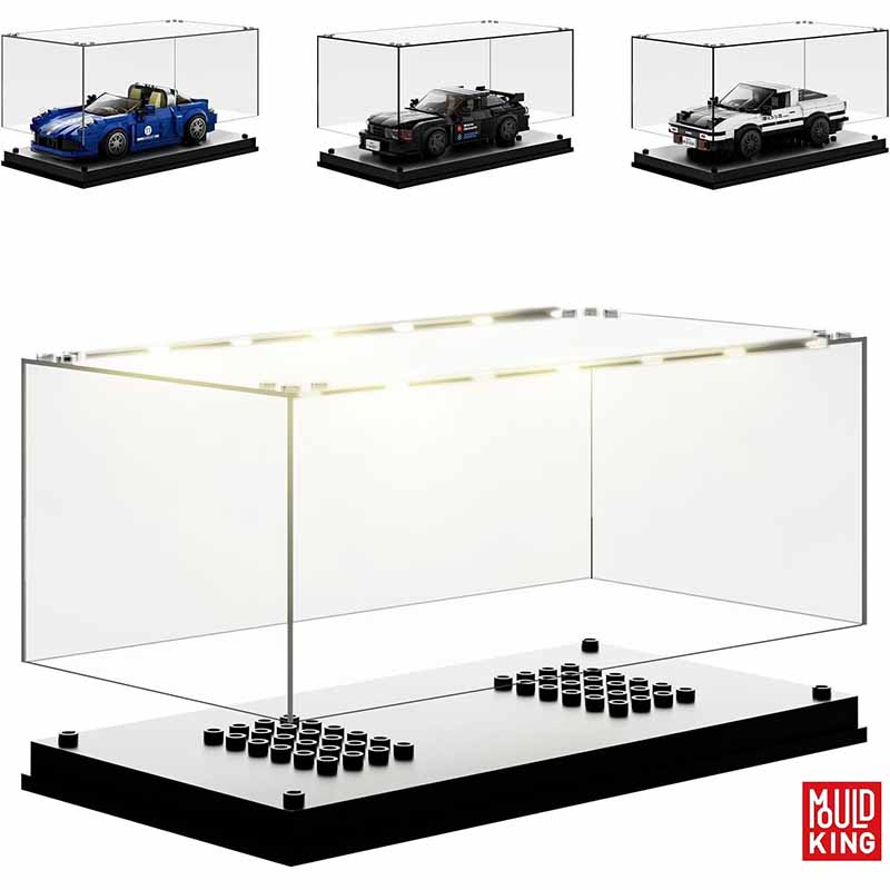 باکس طلقی شفاف نمایش لگو مولدکینگ با نورپردازی مدل Mouldking Lighting Box 27000