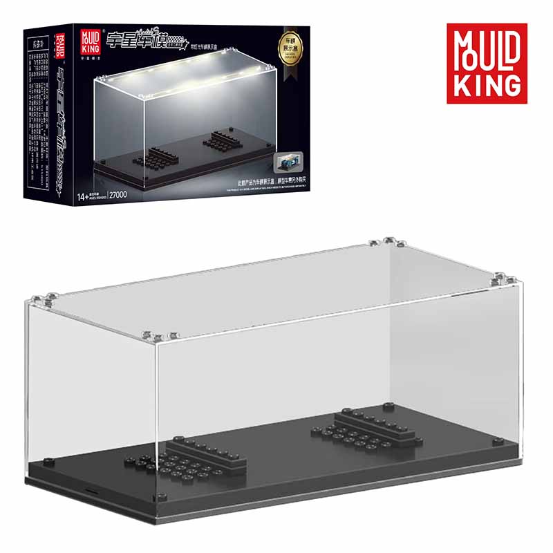 باکس طلقی شفاف نمایش لگو مولدکینگ با نورپردازی مدل Mouldking Lighting Box 27000