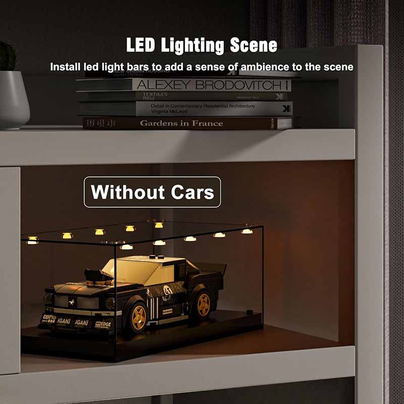 باکس طلقی شفاف نمایش لگو مولدکینگ با نورپردازی مدل Mouldking Lighting Box 27000