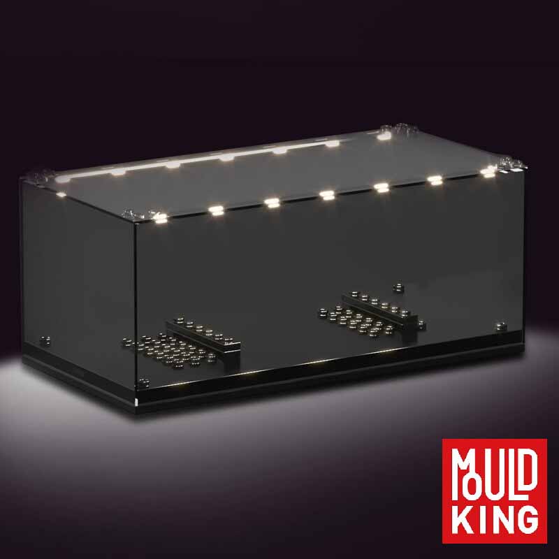 باکس طلقی شفاف نمایش لگو مولدکینگ با نورپردازی مدل Mouldking Lighting Box 27000