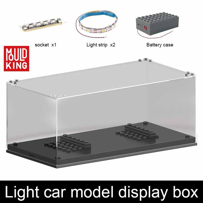 باکس طلقی شفاف نمایش لگو مولدکینگ با نورپردازی مدل Mouldking Lighting Box 27000