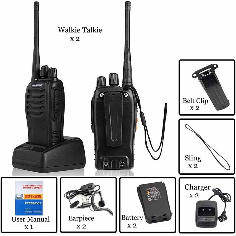 بیسیم واکی تاکی باوفنگ اصلی بسته دو عددی مدل Baofeng BF-888S