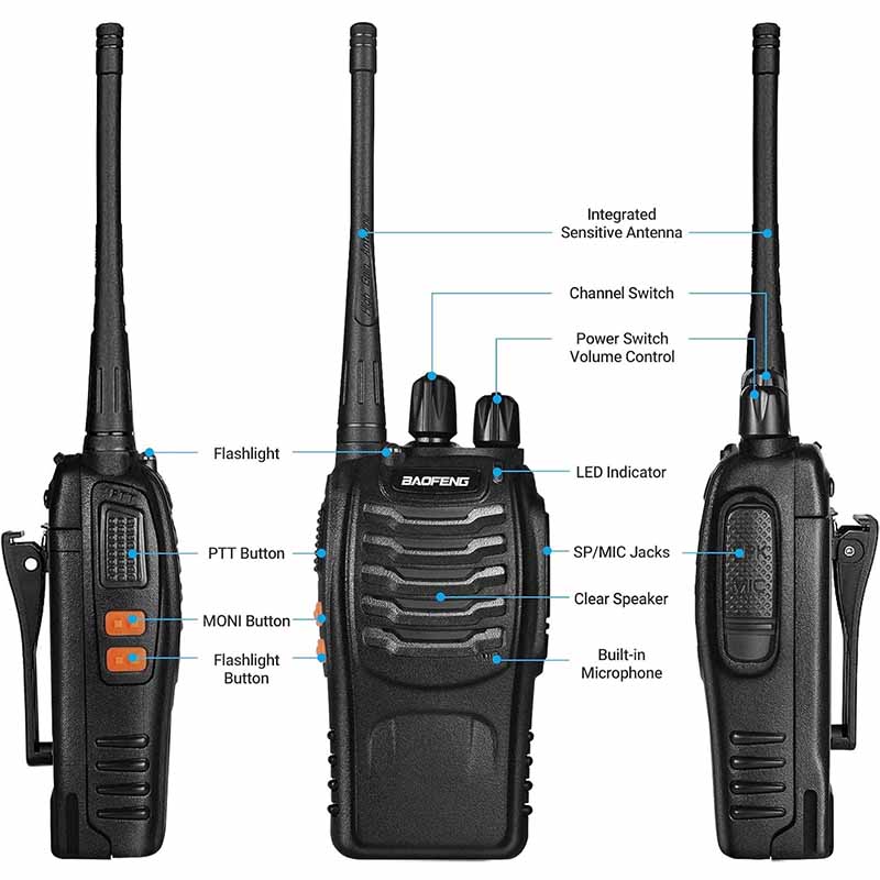 بیسیم واکی تاکی باوفنگ اصلی بسته دو عددی مدل Baofeng BF-888S