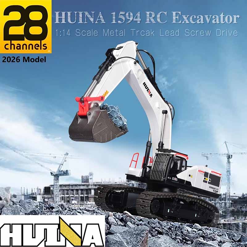 بیل مکانیکی فلزی کنترلی هوینا مدل Huina RC Excavator 1594
