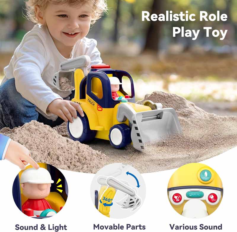 اسباب بازی لودر مکانیکی کنترلی موزیکال هولا تویز مدل 9988 Hola Toys
