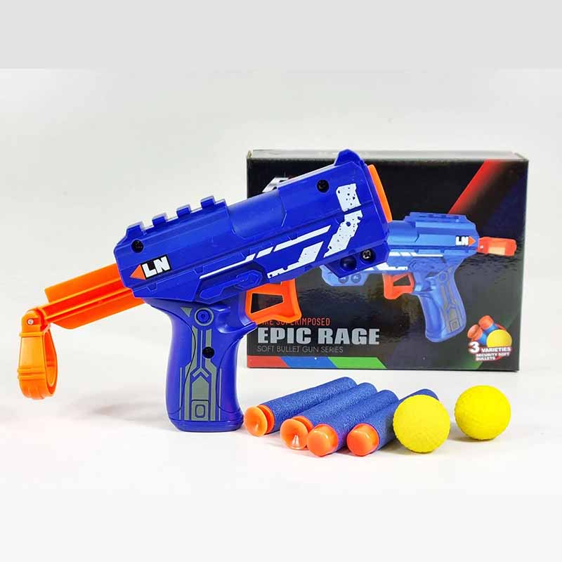 تفنگ اسباب بازی تیر اسفنجی مدل Epic Rage Gun G6