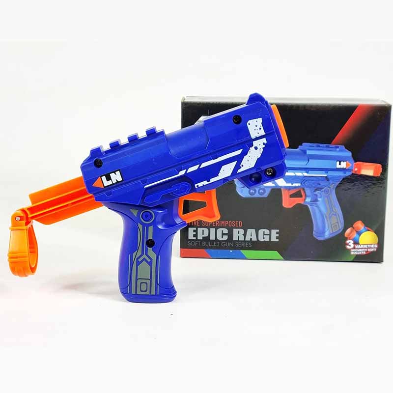 تفنگ اسباب بازی تیر اسفنجی مدل Epic Rage Gun G6