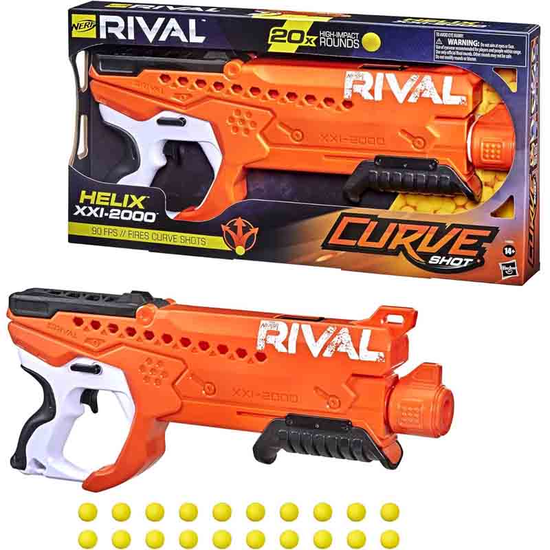 تفنگ اسباب بازی نرف تیر توپی رایول هلیکس NERF Rival Helix XXI-2000 F2693