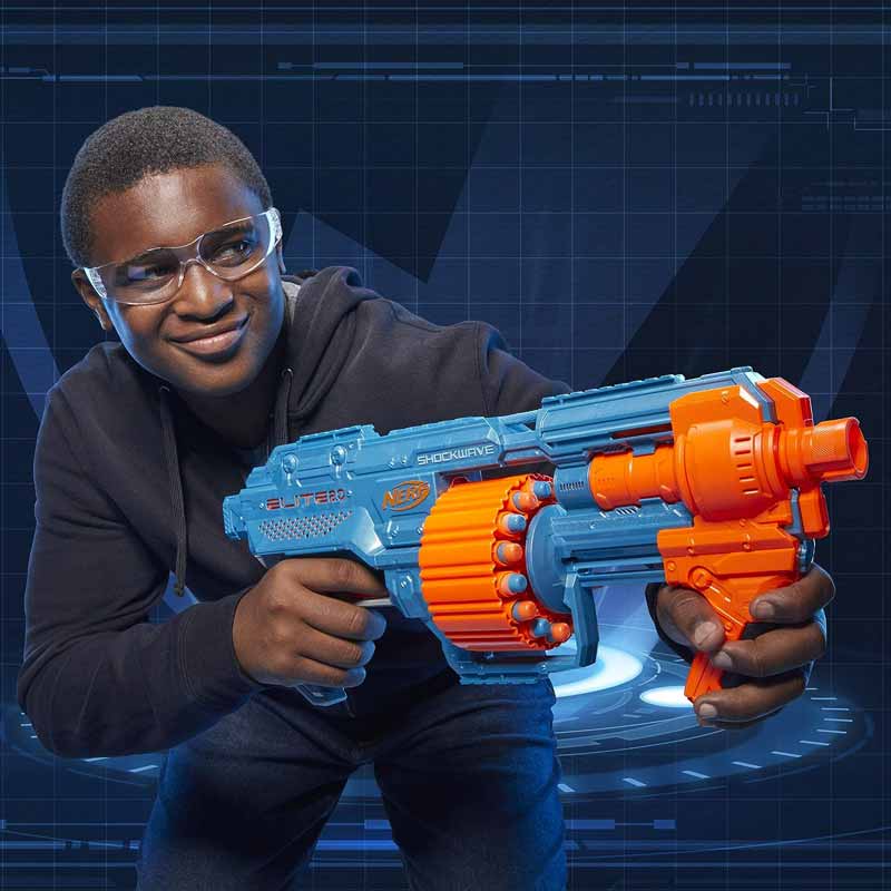 تفنگ اسباب بازی نرف تیر فومی الیت مدل Nerf Elite 2.0 Shockwave RD-15 Dart Blaster