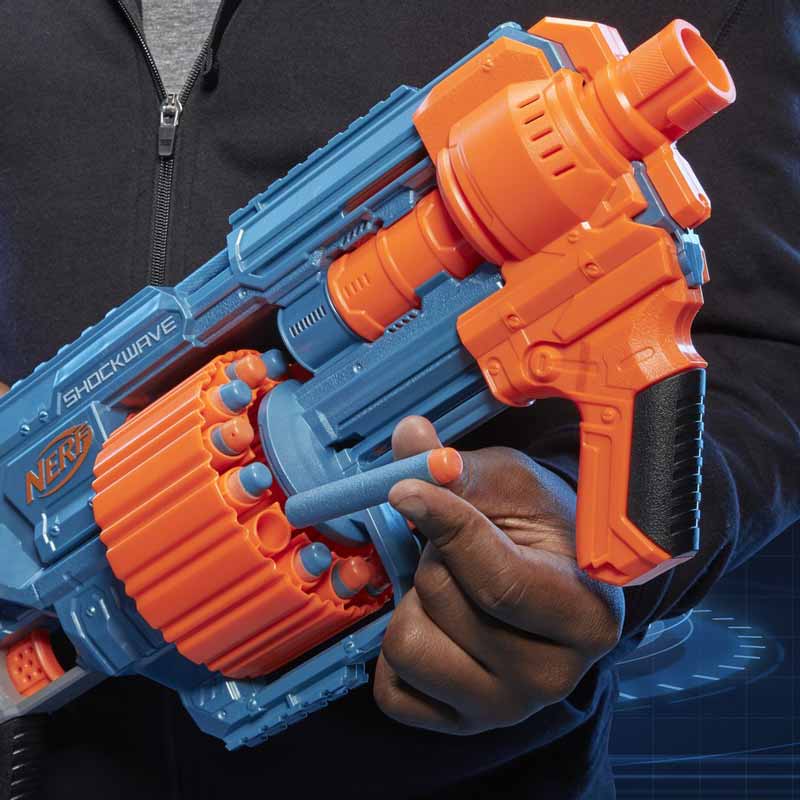 تفنگ اسباب بازی نرف تیر فومی الیت مدل Nerf Elite 2.0 Shockwave RD-15 Dart Blaster