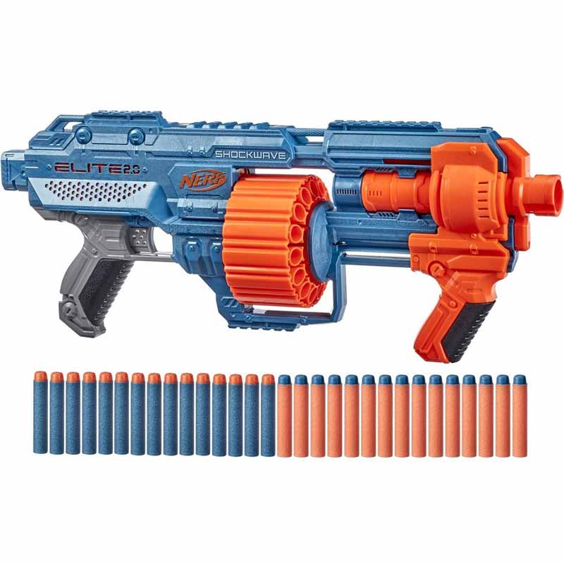 تفنگ اسباب بازی نرف تیر فومی الیت مدل Nerf Elite 2.0 Shockwave RD-15 Dart Blaster