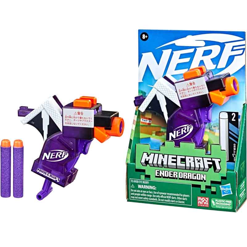 تفنگ اسباب بازی نرف تیر فومی اژدهای ماینکرافت Nerf Minecraft F4423