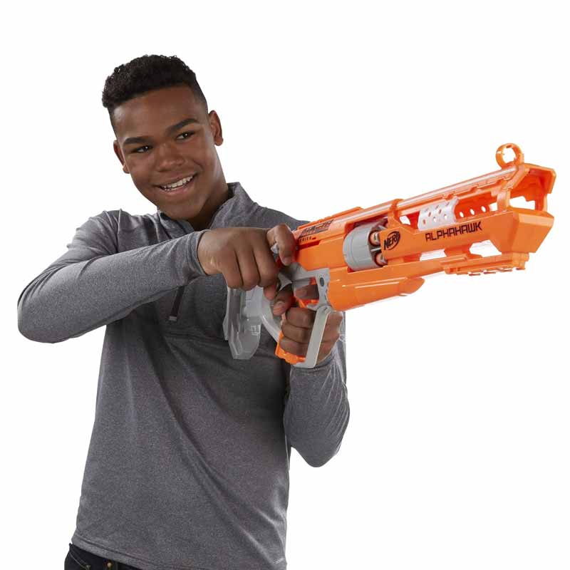 تفنگ اسباب بازی نرف تیر فومی مدل Nerf N-Strike Accustrike Alphahawk Blaster