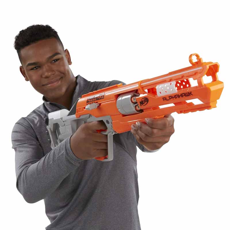 تفنگ اسباب بازی نرف تیر فومی مدل Nerf N-Strike Accustrike Alphahawk Blaster