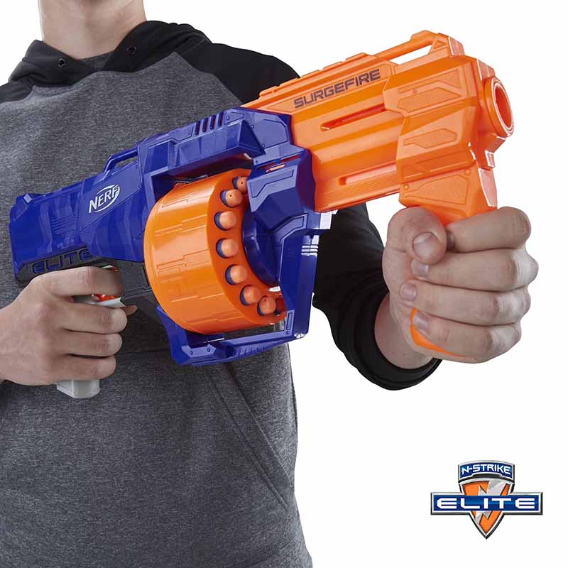 تفنگ بازی تیر فومی ( ابری ) نرف Nerf N-Strike Elite SurgeFire E0011