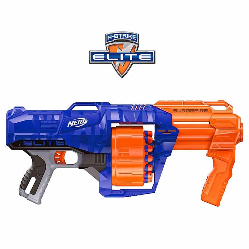 تفنگ بازی تیر فومی ( ابری ) نرف Nerf N-Strike Elite SurgeFire E0011