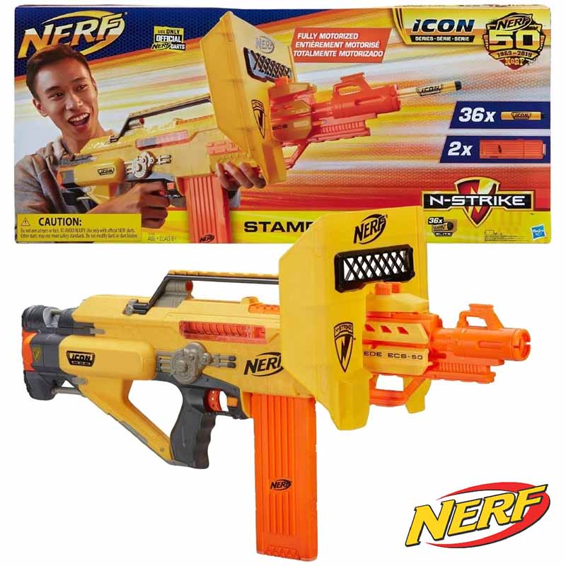 تفنگ مسلسل تیر فومی (ابری) نرف موتوردار Nerf N-Strike Motorized Stampede ECS Blaster