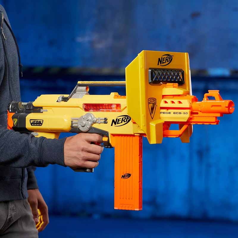 تفنگ مسلسل تیر فومی (ابری) نرف موتوردار Nerf N-Strike Motorized Stampede ECS Blaster