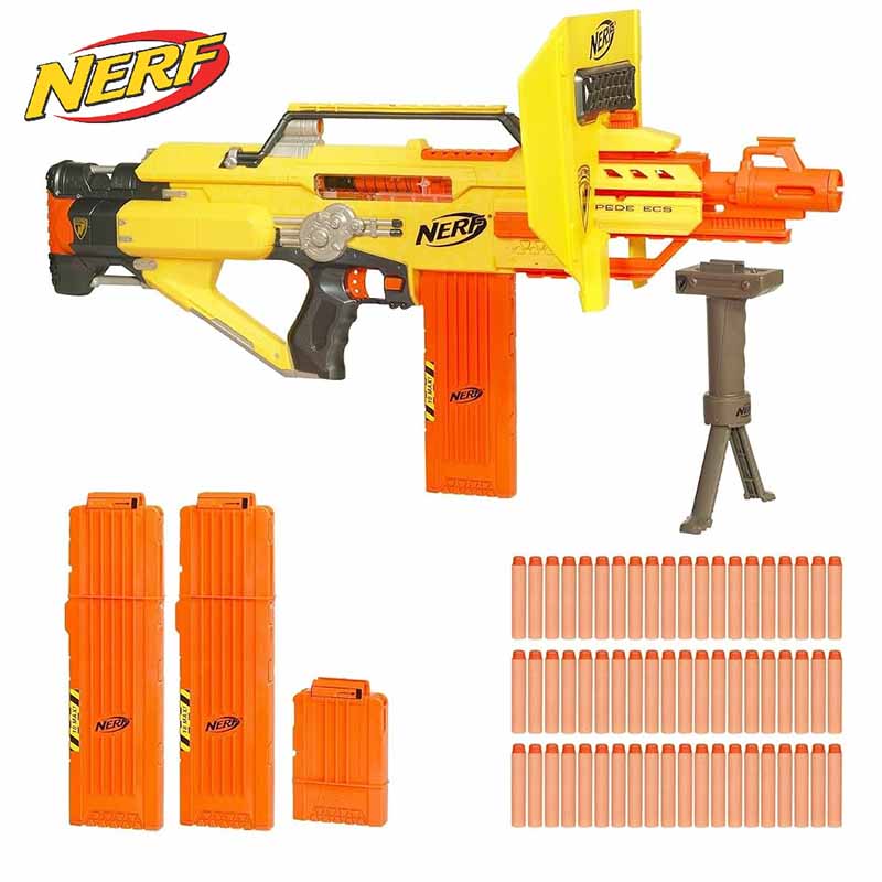 تفنگ مسلسل تیر فومی (ابری) نرف موتوردار Nerf N-Strike Motorized Stampede ECS Blaster