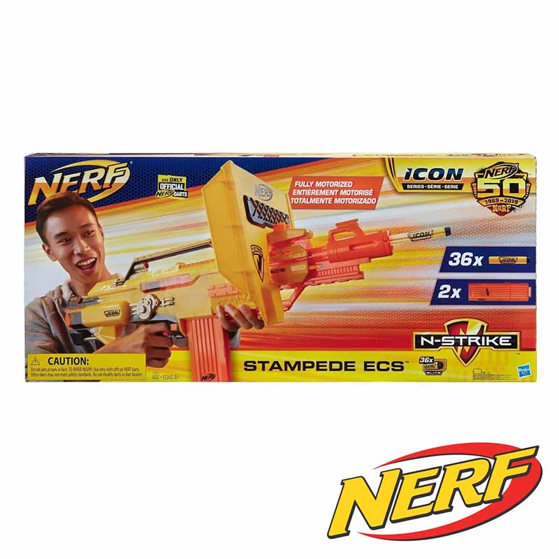 تفنگ مسلسل تیر فومی (ابری) نرف موتوردار Nerf N-Strike Motorized Stampede ECS Blaster
