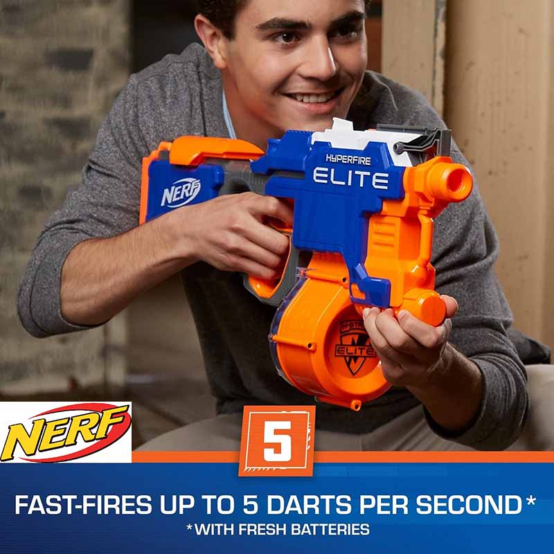 تفنگ تیر فومی موتوردار اتوماتیک نرف هایپرفایر Nerf HyperFire Motorized Elite Blaster