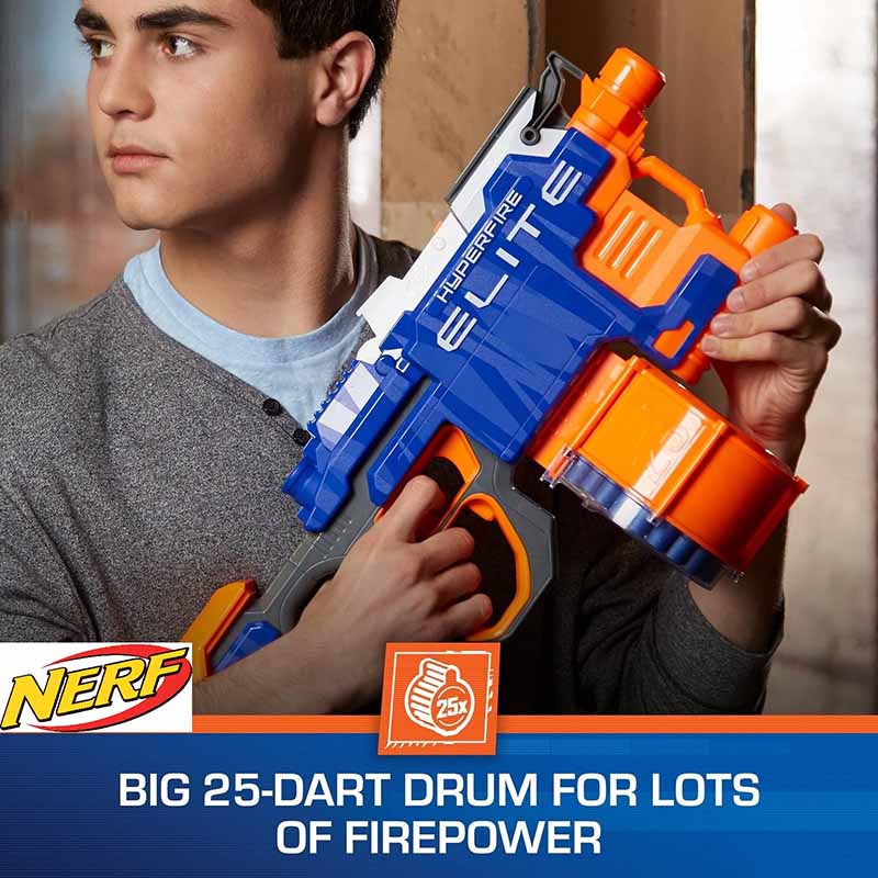 تفنگ تیر فومی موتوردار اتوماتیک نرف هایپرفایر Nerf HyperFire Motorized Elite Blaster