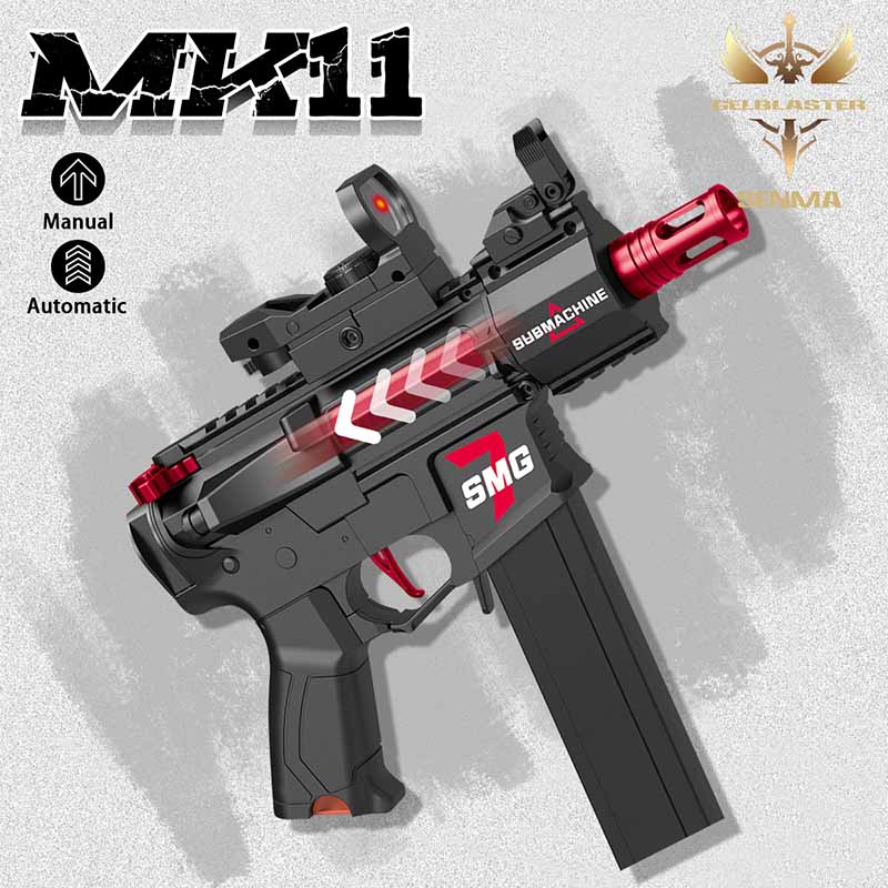 تفنگ بازی تیر ژله ای شارژی رگباری حرفه ای MK11 مدل ST7113A