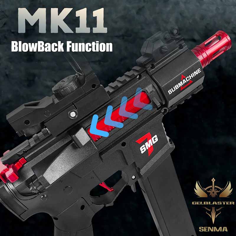 تفنگ بازی تیر ژله ای شارژی رگباری حرفه ای MK11 مدل ST7113A