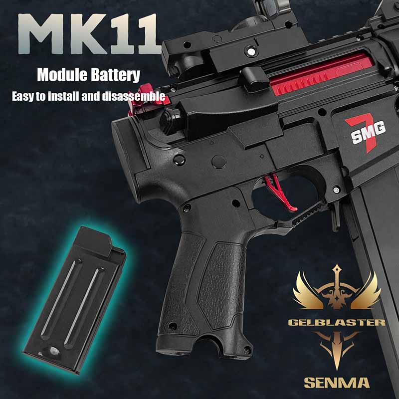 تفنگ بازی تیر ژله ای شارژی رگباری حرفه ای MK11 مدل ST7113A