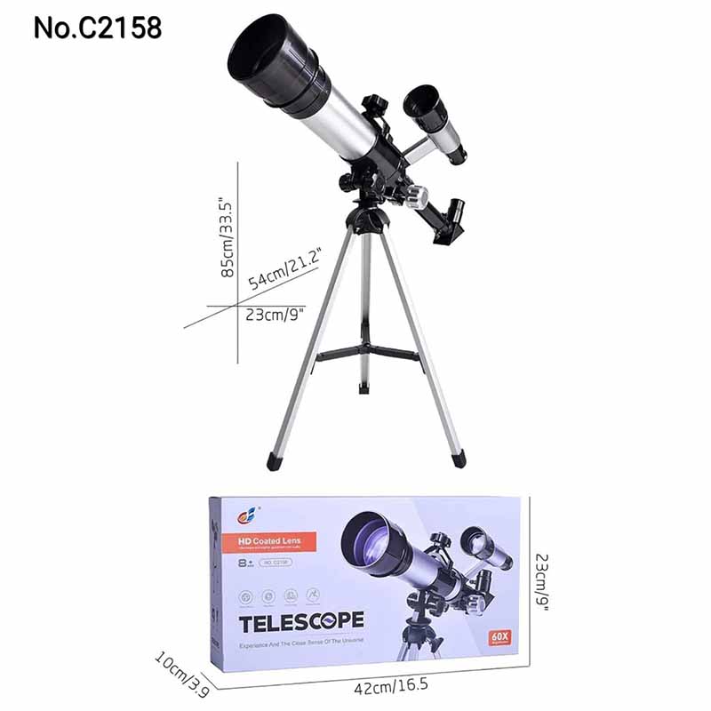 تلسکوپ پایه فلزی C2158 با بزرگنمایی 60 برابر