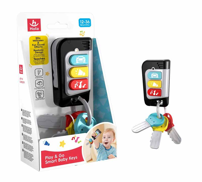اسباب بازی ریموت ماشین موزیکال بهمراه سوییچ هولا تویز مدل Hola Toys 8968