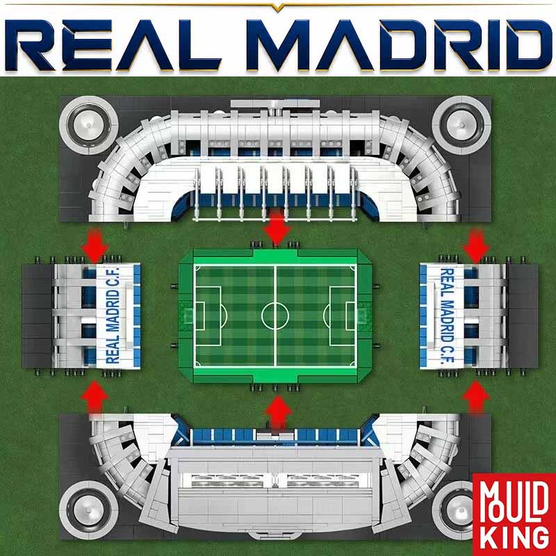 ساختنی لگو استادیوم سانتیاگو برنابئو مولدکینگ Mouldking Bernabéu Stadium 22026