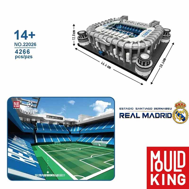 ساختنی لگو استادیوم سانتیاگو برنابئو مولدکینگ Mouldking Bernabéu Stadium 22026