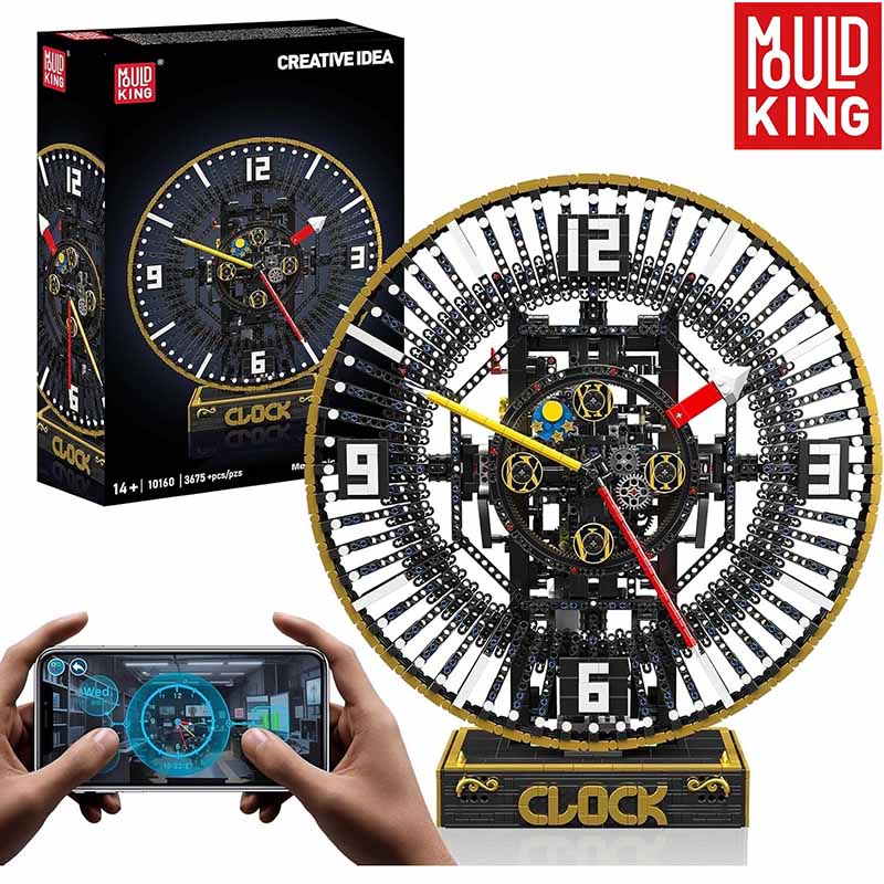 ساختنی لگو ساعت مکانیکی موتوردار مولدکینگ مدل Mouldking Grand Clock 10160
