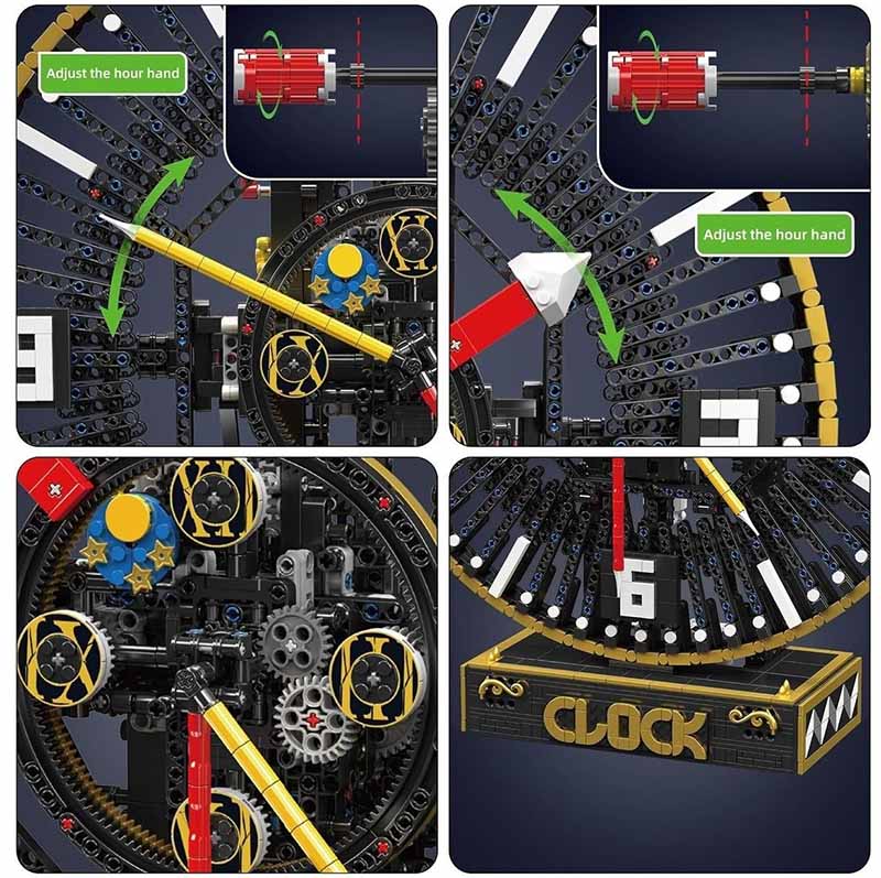 ساختنی لگو ساعت مکانیکی موتوردار مولدکینگ مدل Mouldking Grand Clock 10160