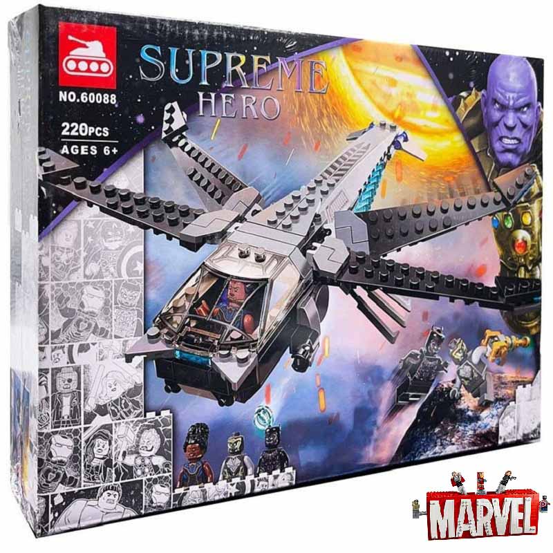 ساختنی لگو سفینه پرنده پلنگ سیاه Black Panther Dragon Flyer 60088
