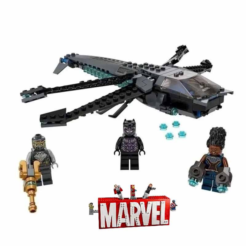 ساختنی لگو سفینه پرنده پلنگ سیاه Black Panther Dragon Flyer 60088