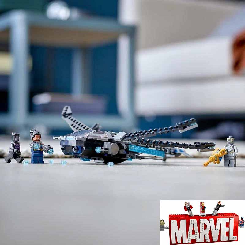 ساختنی لگو سفینه پرنده پلنگ سیاه Black Panther Dragon Flyer 60088