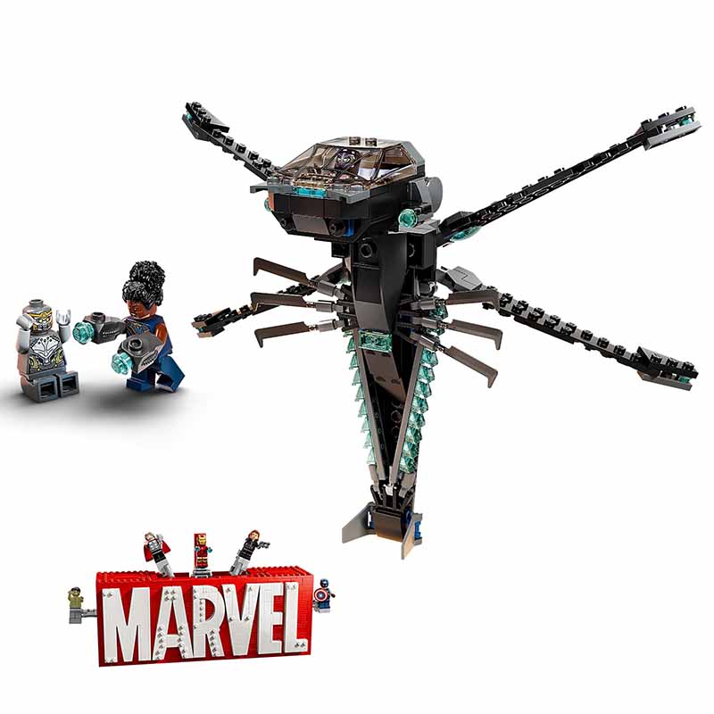 ساختنی لگو سفینه پرنده پلنگ سیاه Black Panther Dragon Flyer 60088