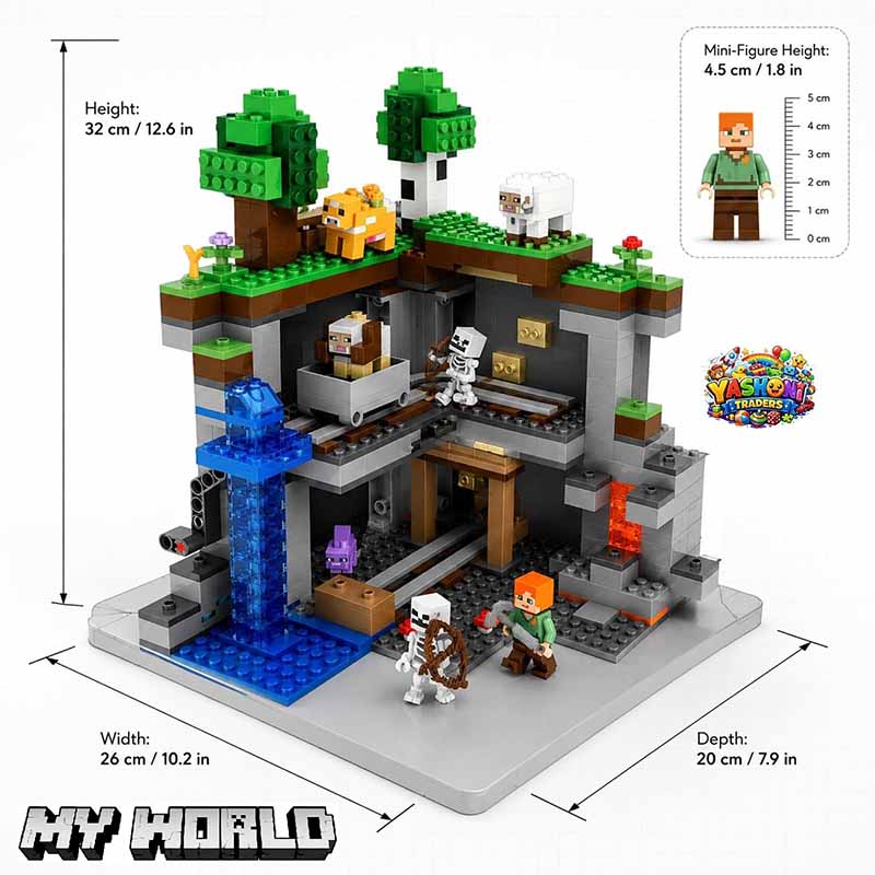 ساختنی لگو ماینکرافت مدل Brick My World 842