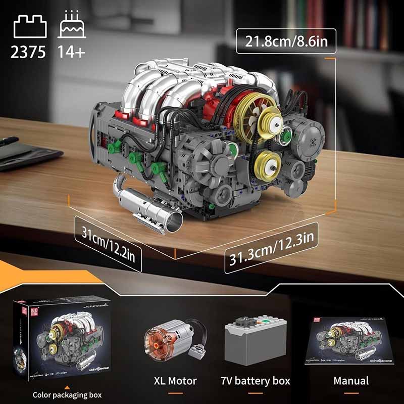 ساختنی لگو مولدکینگ انجین 6 سیلندر Mouldking Engine 10181