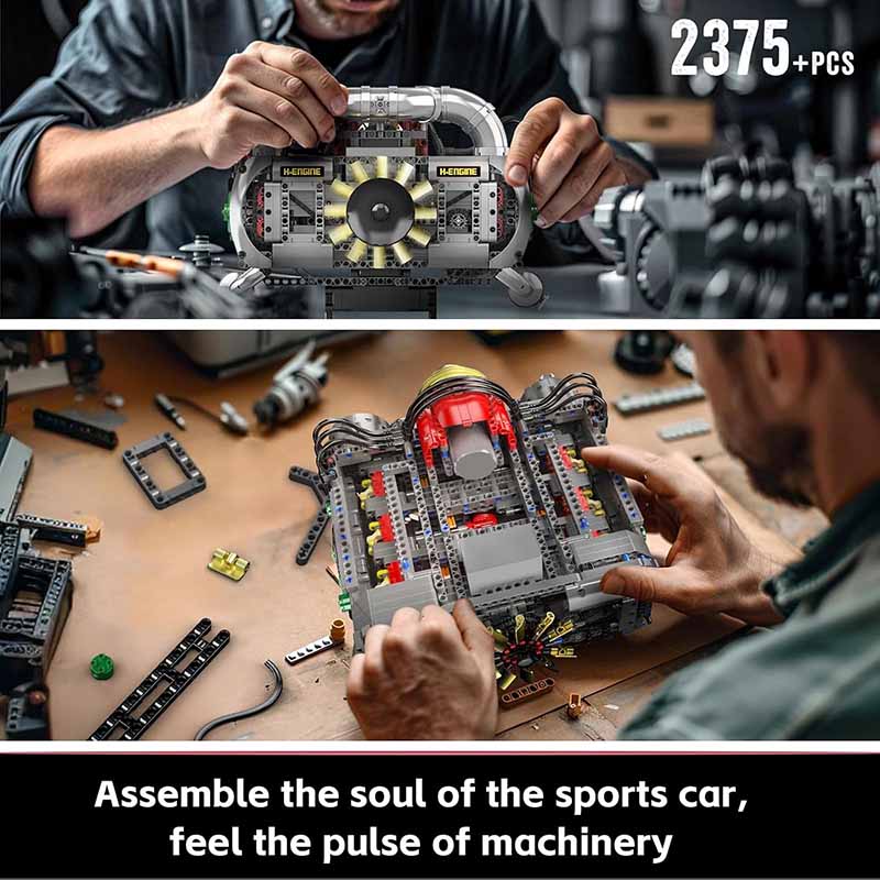 ساختنی لگو مولدکینگ انجین 6 سیلندر Mouldking Engine 10181