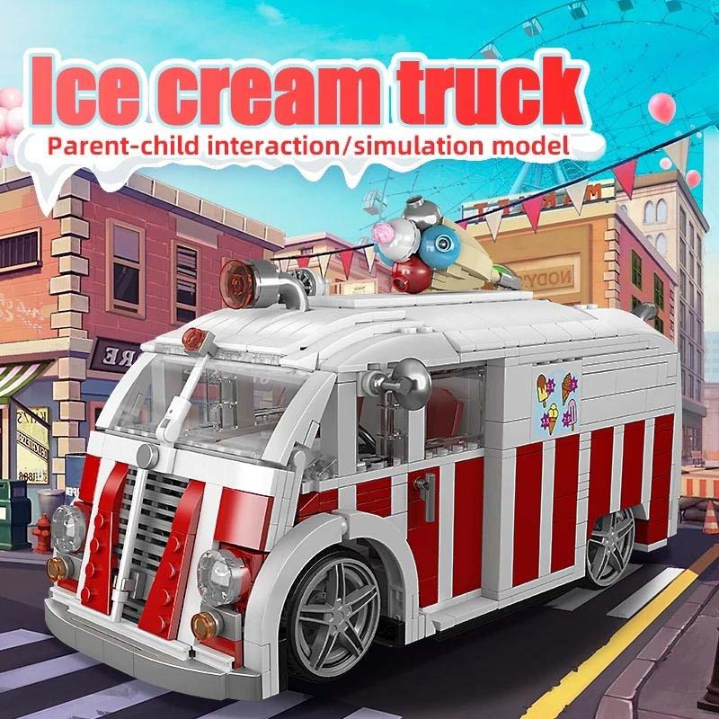 ساختنی لگو مولدکینگ ماشین بستنی Mouldking Ice Cream TrucK 10039