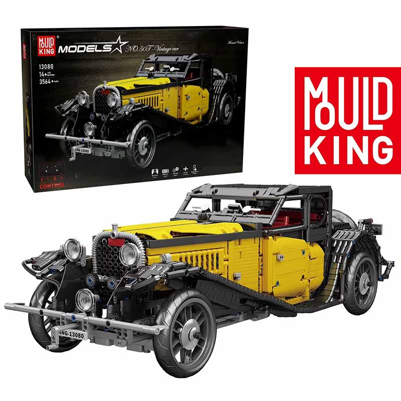 ساختنی لگو مولدکینگ ماشین بوگاتی کلاسیک تورینگ Mouldking Vintage Bugatti 50T 13080S