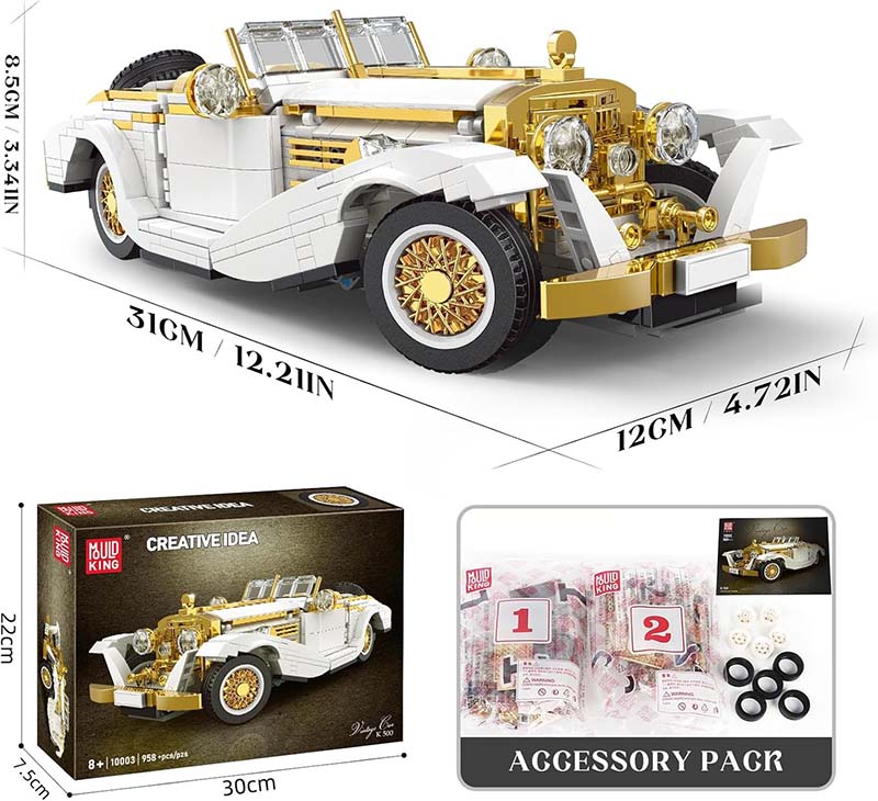 ساختنی لگو مولدکینگ ماشین کلاسیک Mouldking classic car 10003
